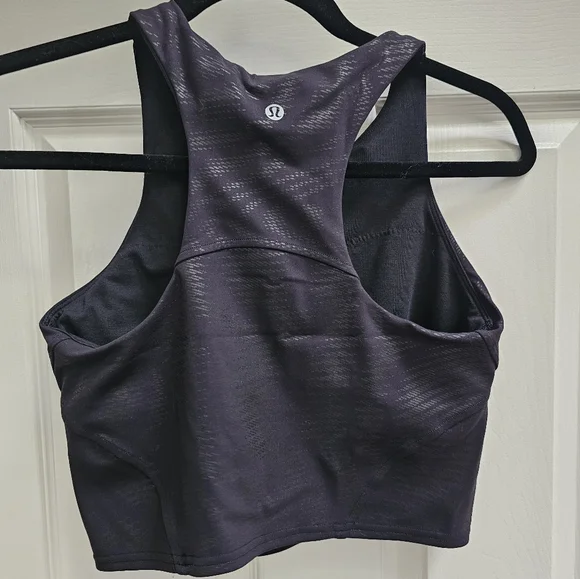 Black Align High Neck Bra - Picture 2 of 3